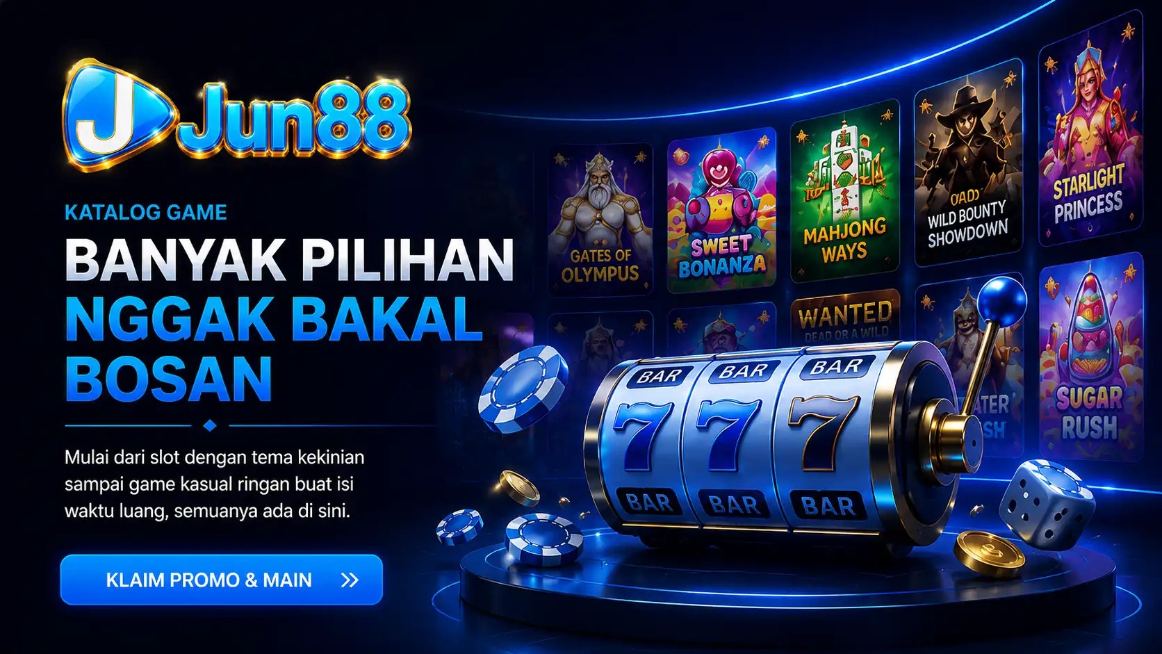 Katalog lengkap permainan Jun88 dari berbagai provider terkemuka