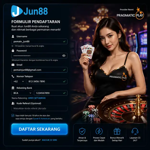 Formulir Daftar Jun88