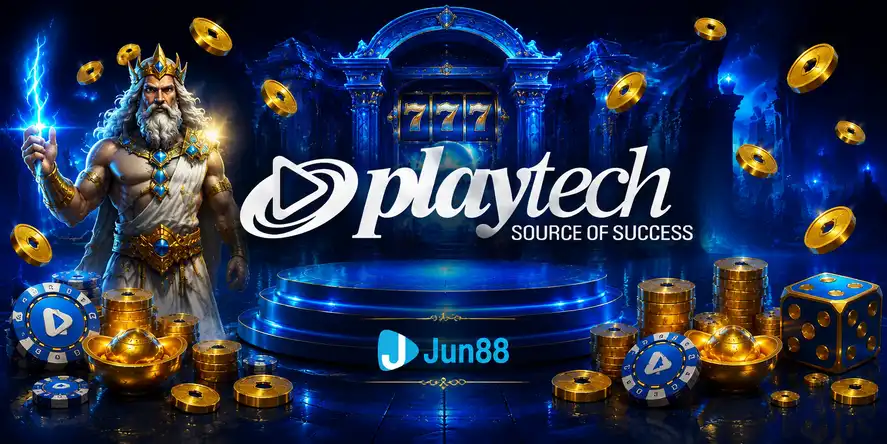Logo Playtech - Provider game terkemuka