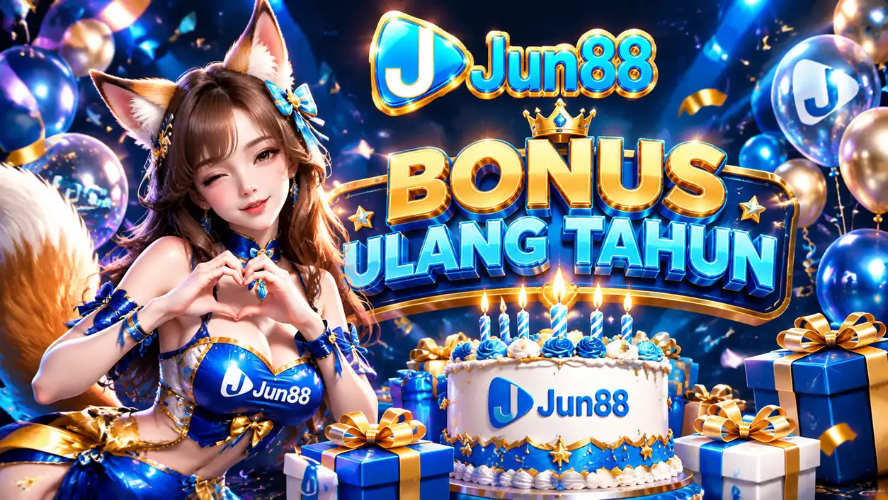 Banner promo bonus ulang tahun Jun88